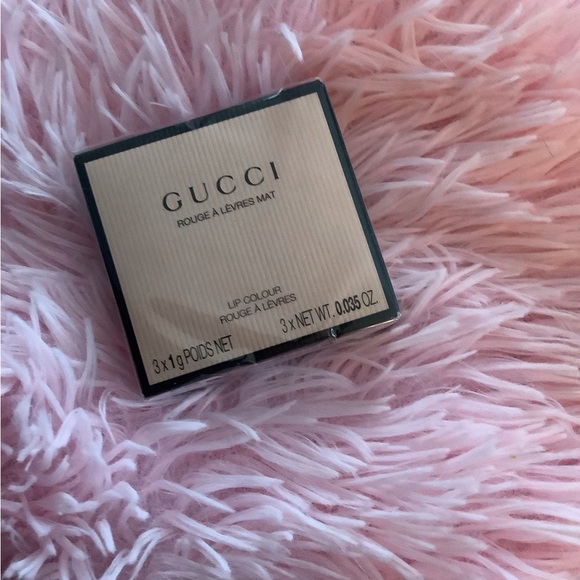 New Gucci Limited Edition Matte Lipstick Trio Red Shades Sealed - Picture 2 of 3